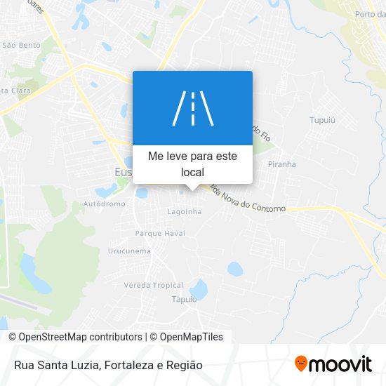 Rua Santa Luzia mapa