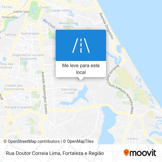 Rua Doutor Correia Lima mapa