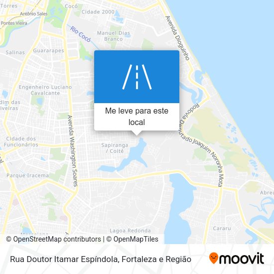 Rua Doutor Itamar Espíndola mapa
