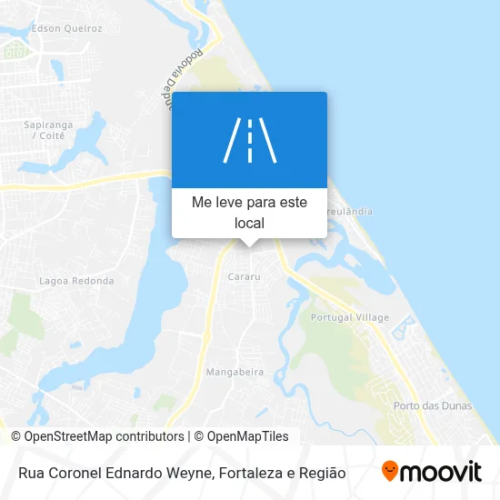 Rua Coronel Ednardo Weyne mapa