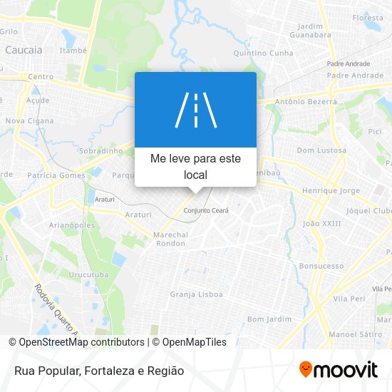 Rua Popular mapa