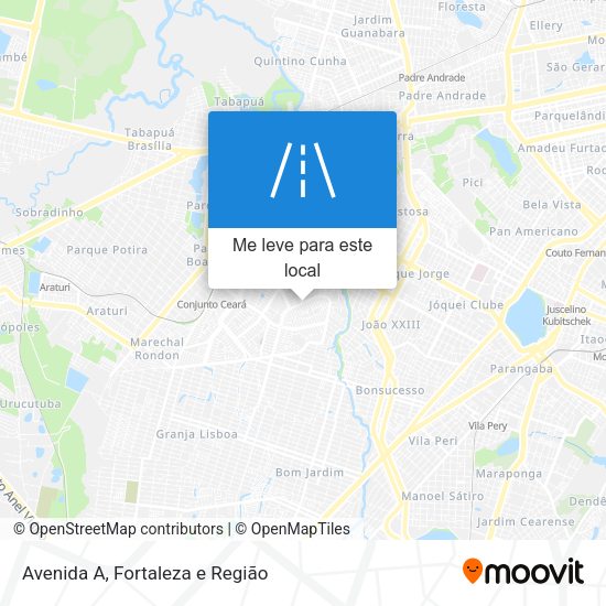 Avenida A mapa