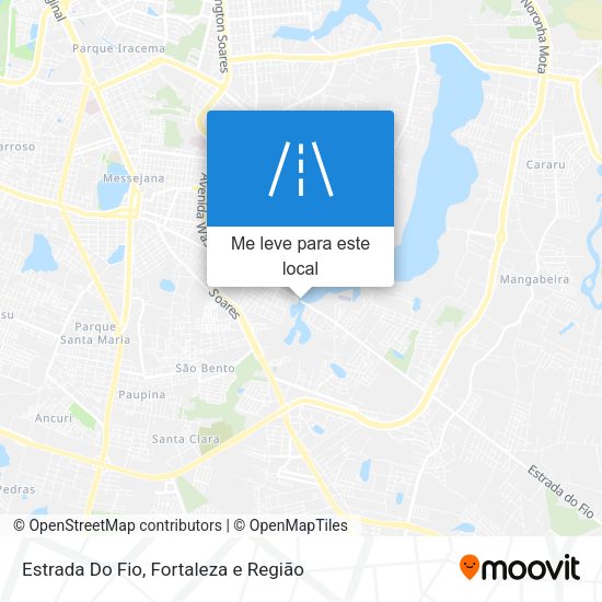Estrada Do Fio mapa