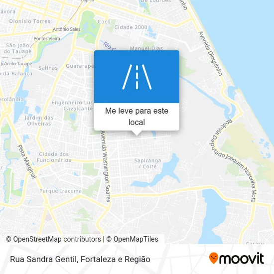 Rua Sandra Gentil mapa
