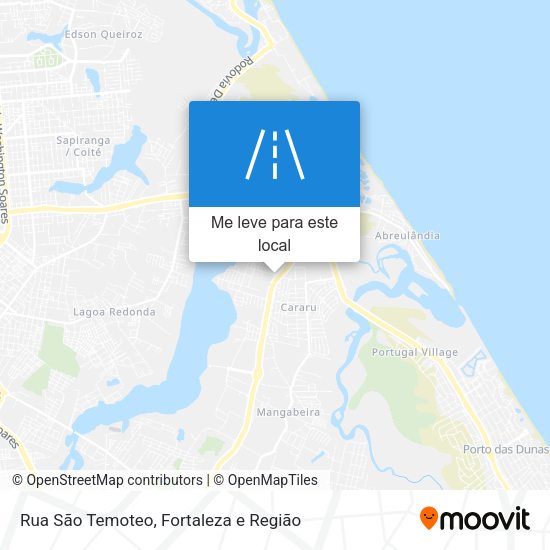 Rua São Temoteo mapa