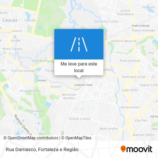 Rua Damasco mapa