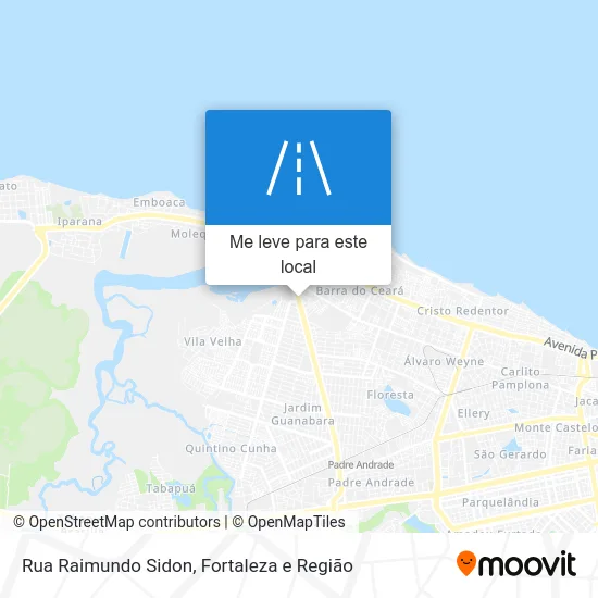 Rua Raimundo Sidon mapa