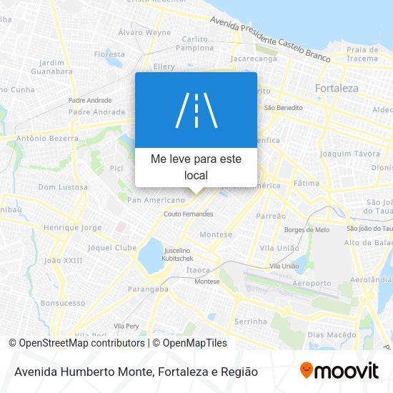 Avenida Humberto Monte mapa