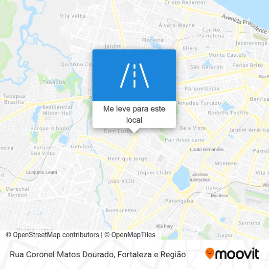 Rua Coronel Matos Dourado mapa