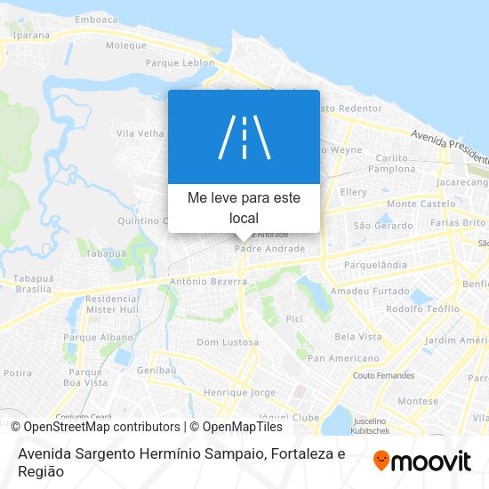 Avenida Sargento Hermínio Sampaio mapa