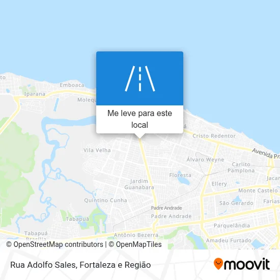 Rua Adolfo Sales mapa