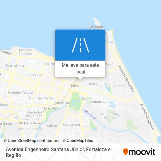 Avenida Engenheiro Santana Júnior mapa