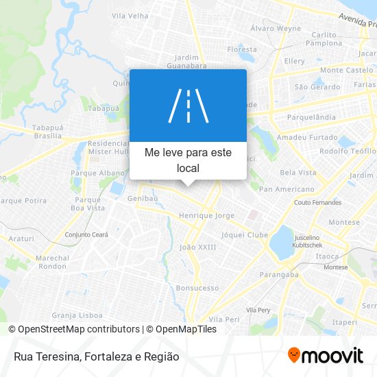 Rua Teresina mapa