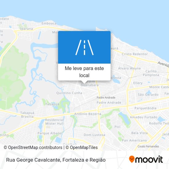Rua George Cavalcante mapa