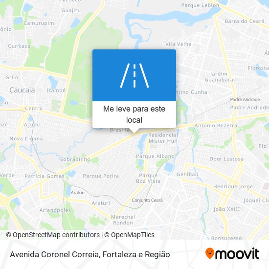 Avenida Coronel Correia mapa