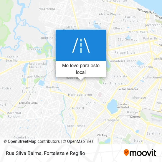 Rua Silva Baima mapa