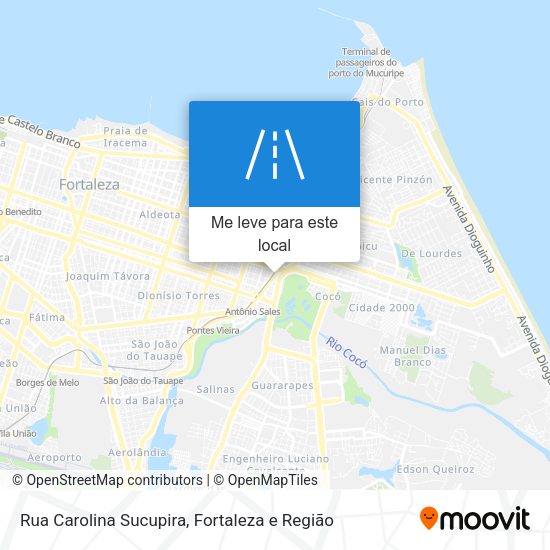 Rua Carolina Sucupira mapa