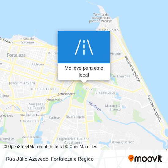 Rua Júlio Azevedo mapa