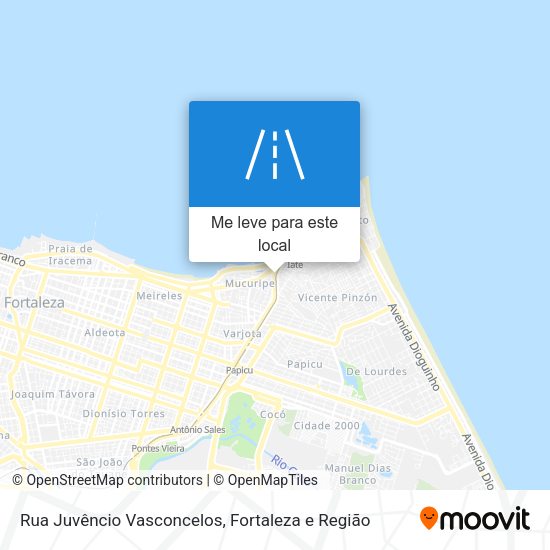 Rua Juvêncio Vasconcelos mapa