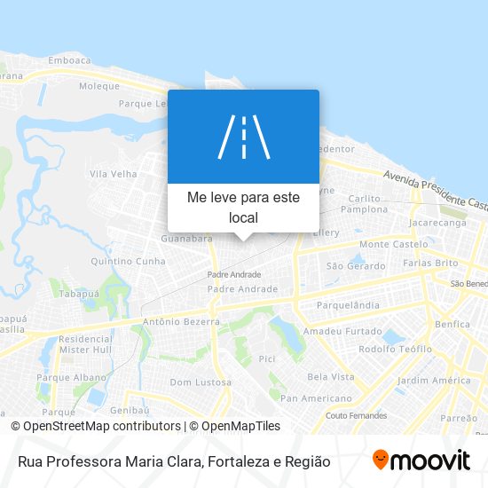 Rua Professora Maria Clara mapa