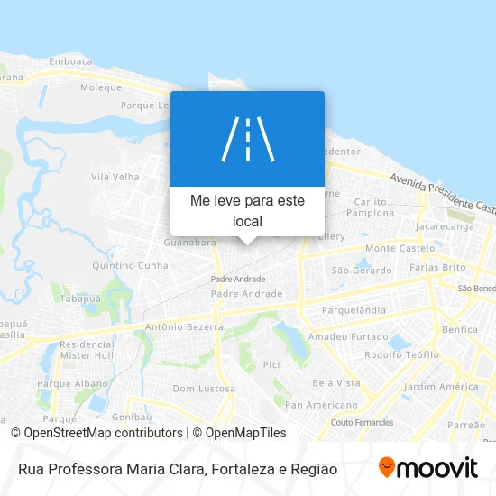 Rua Professora Maria Clara mapa