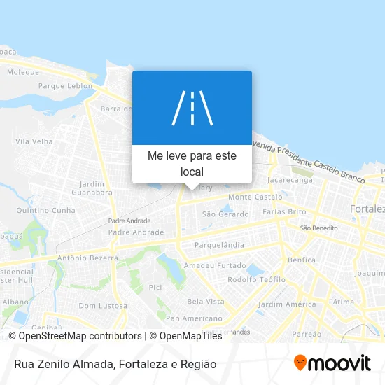 Rua Zenilo Almada mapa