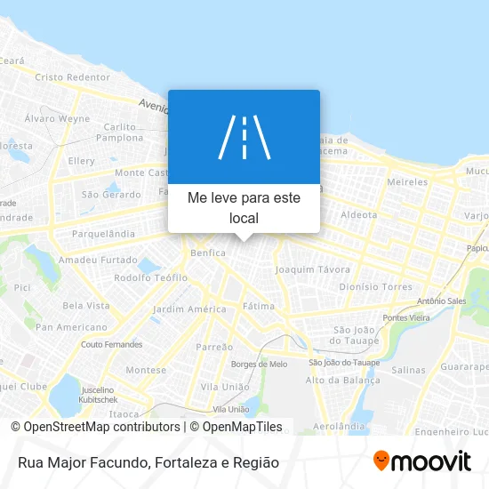 Rua Major Facundo mapa