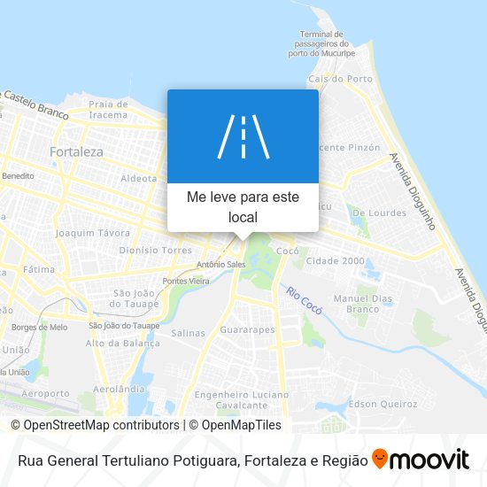 Rua General Tertuliano Potiguara mapa