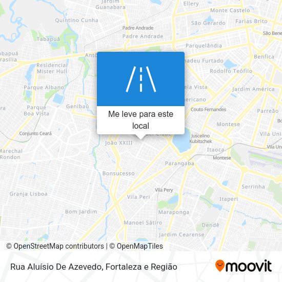 Rua Aluísio De Azevedo mapa