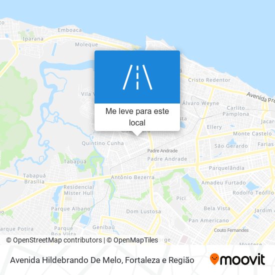 Avenida Hildebrando De Melo mapa