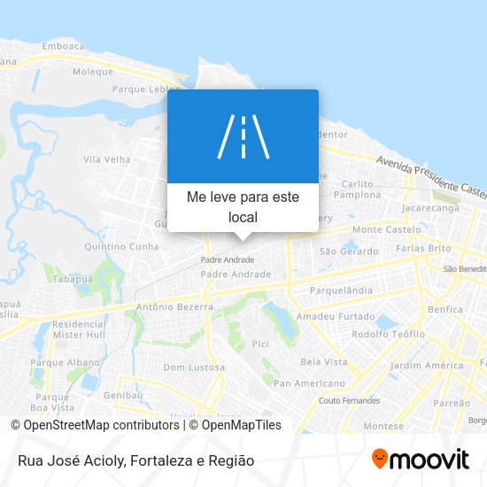 Rua José Acioly mapa