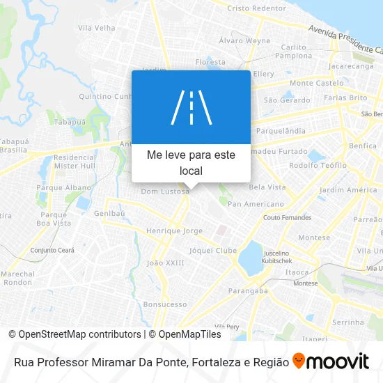 Rua Professor Miramar Da Ponte mapa