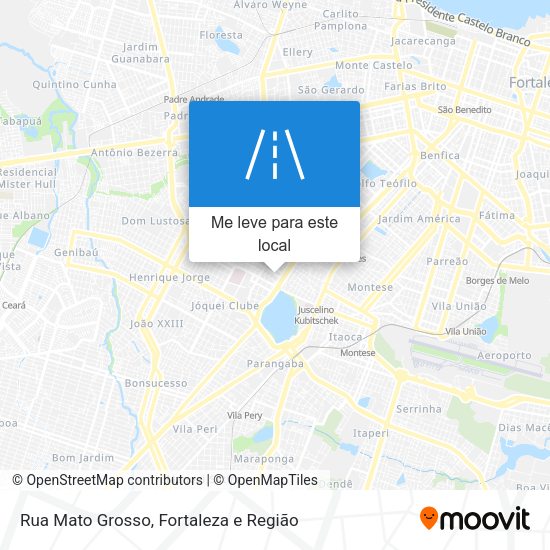 Rua Mato Grosso mapa