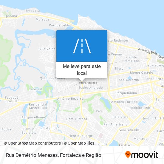 Rua Demétrio Menezes mapa