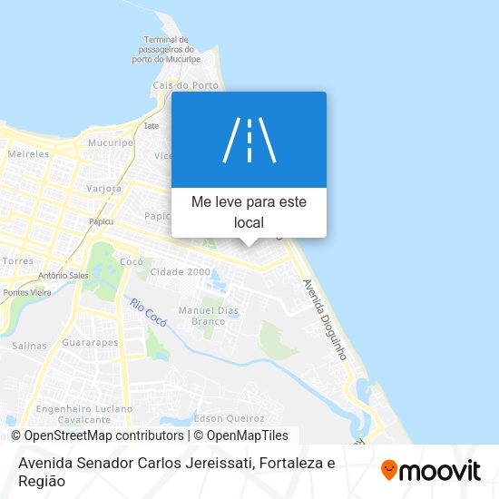 Avenida Senador Carlos Jereissati mapa