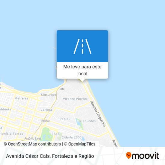 Avenida César Cals mapa