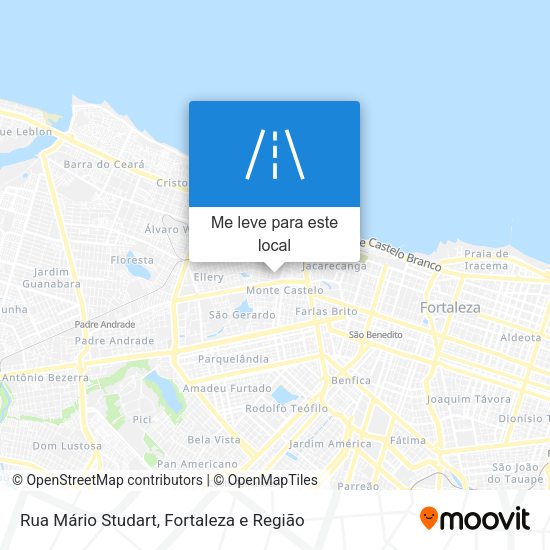 Rua Mário Studart mapa