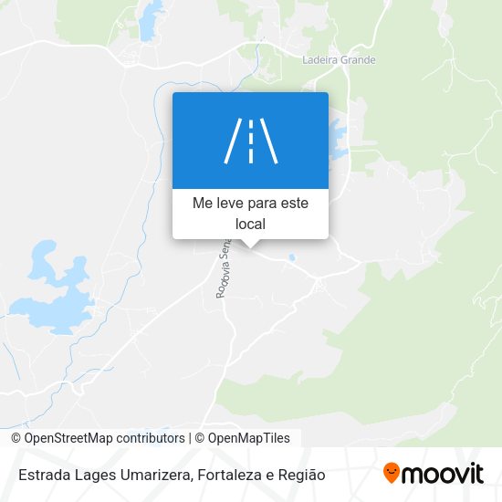 Estrada Lages Umarizera mapa