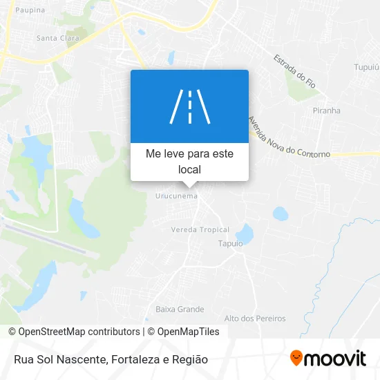 Rua Sol Nascente mapa