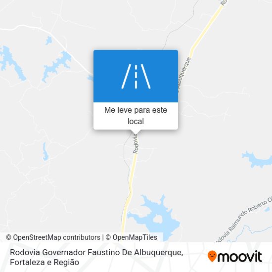 Rodovia Governador Faustino De Albuquerque mapa