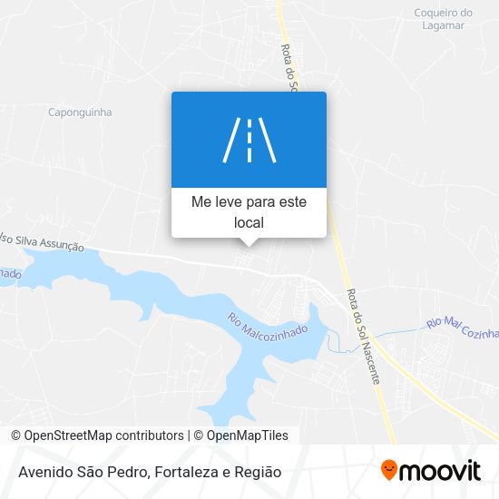 Avenido São Pedro mapa
