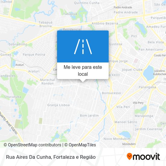 Rua Aires Da Cunha mapa