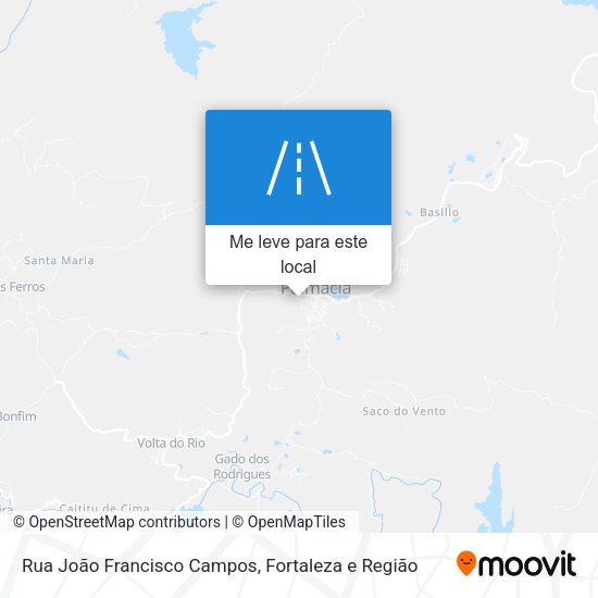 Rua João Francisco Campos mapa