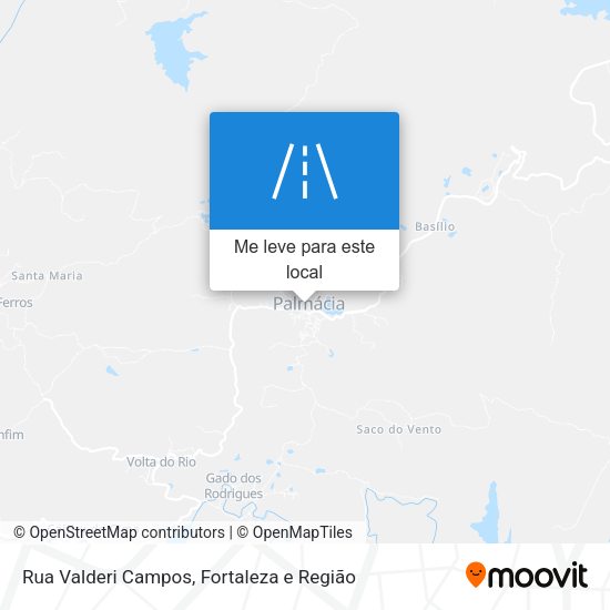 Rua Valderi Campos mapa