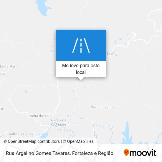 Rua Argelino Gomes Tavares mapa