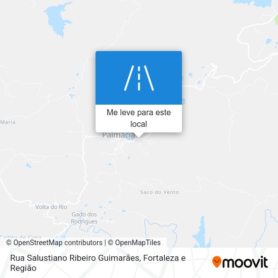 Rua Salustiano Ribeiro Guimarães mapa