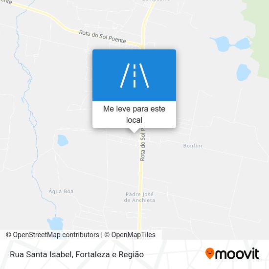 Rua Santa Isabel mapa