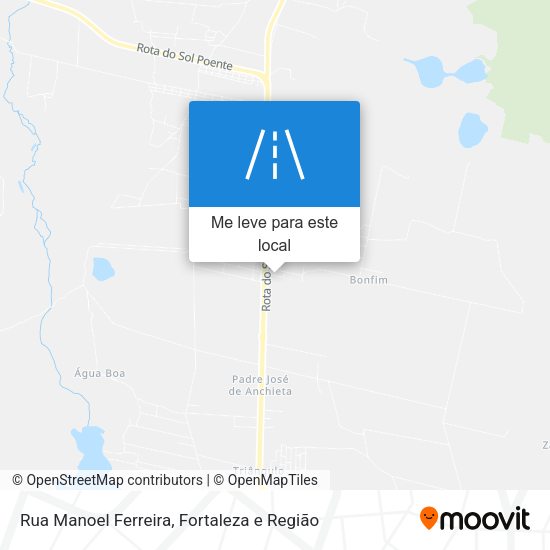 Rua Manoel Ferreira mapa