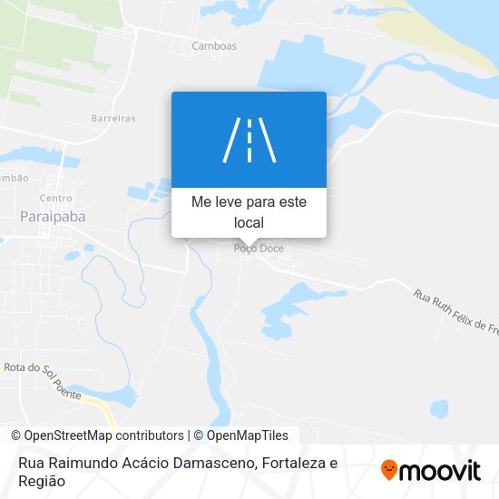 Rua Raimundo Acácio Damasceno mapa