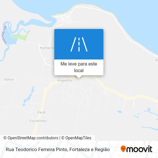 Rua Teodorico Ferreira Pinto mapa